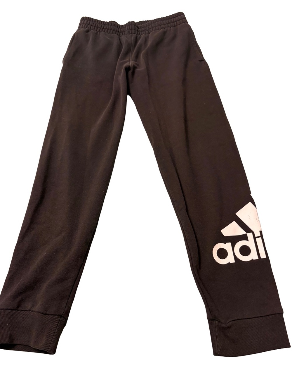 Adidas Kids Black Logo Sweatpants